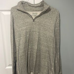 J.Crew half zip size large gray sweater